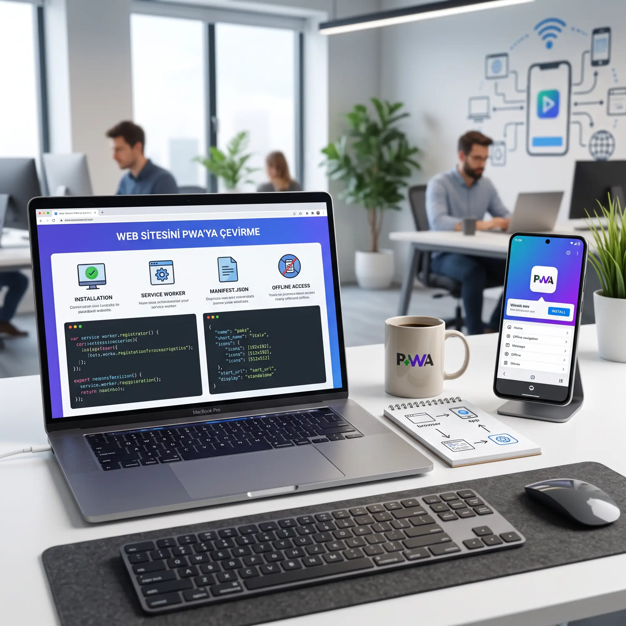 Web sitesini PWA uygulamasına çevirme detaylı
